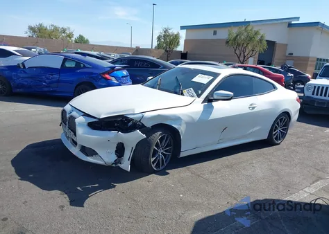 2022 BMW 430I xDrive из США, поврежденный, VIN WBA73AP03NCH61029